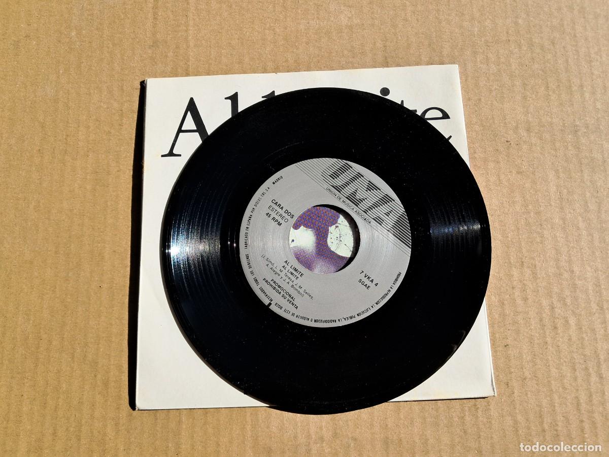 Discos de vinilo: AL LIMITE - A TI AMADA DESCONOCIDA SINGLE 1988 - Foto 2