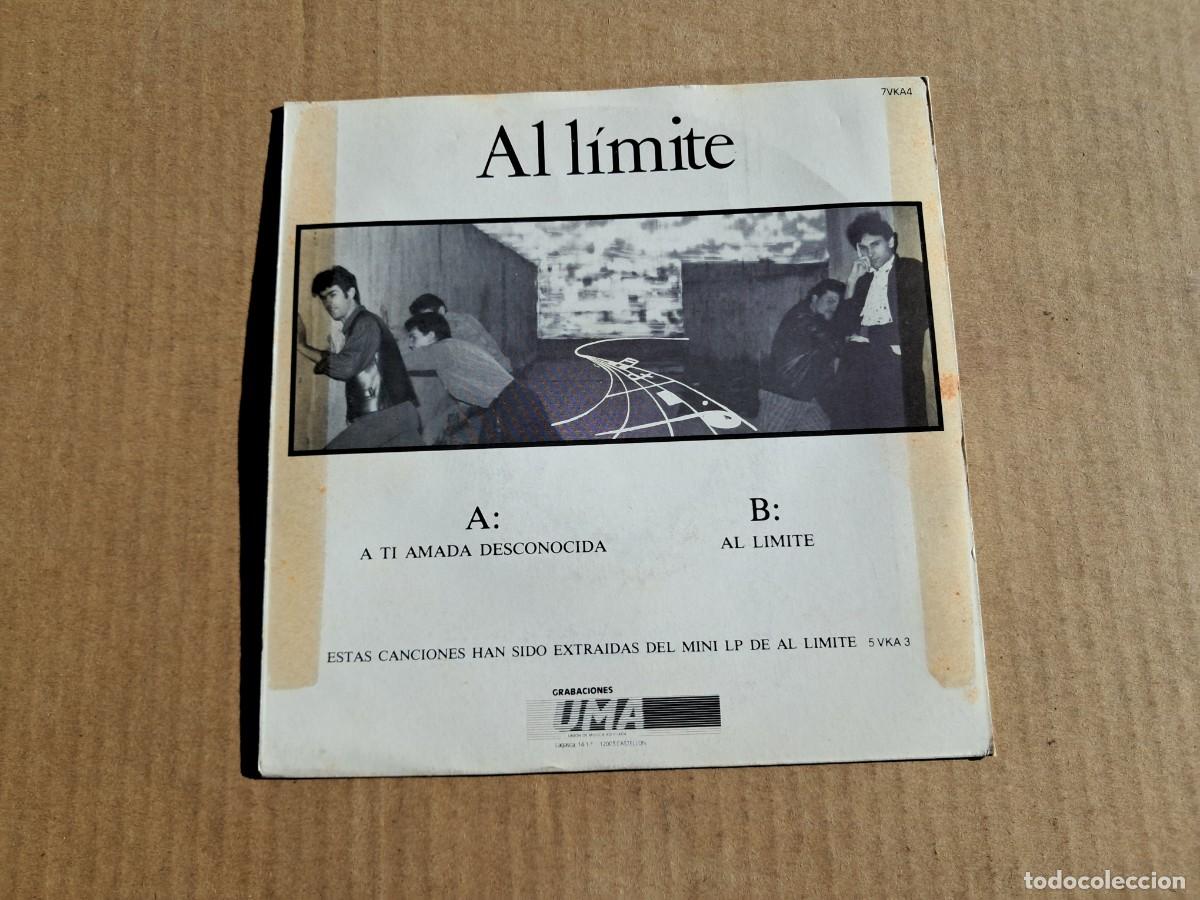 Discos de vinilo: AL LIMITE - A TI AMADA DESCONOCIDA SINGLE 1988 - Foto 3