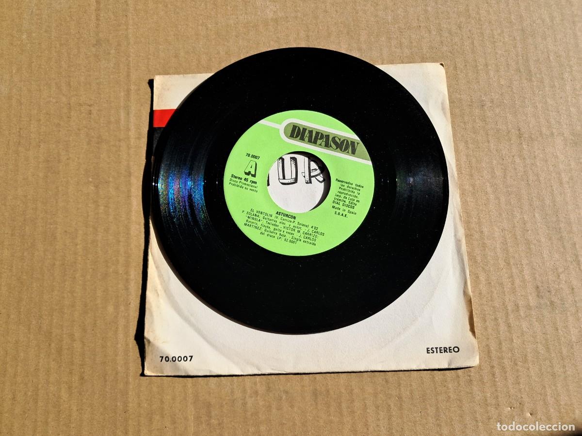 Discos de vinilo: ASTURCON - EL VENTOLIN SINGLE PROMOCIONAL 1981 - Foto 2