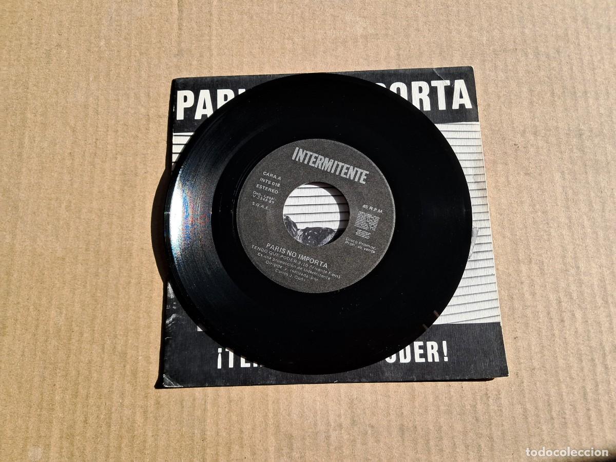 Discos de vinilo: PARIS NO IMPORTA - TENGO QUE PODER SINGLE 1989 - Foto 2