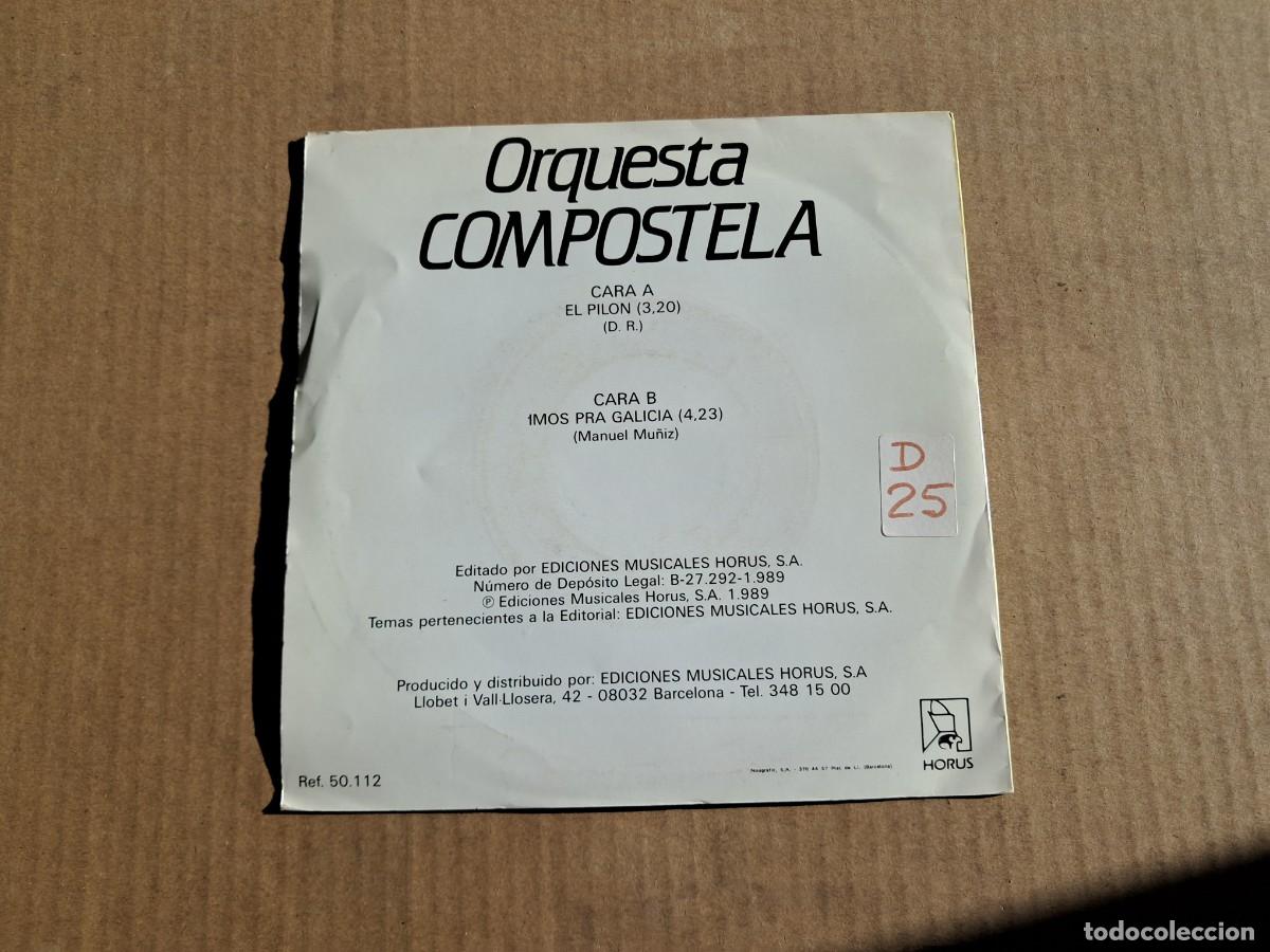 Discos de vinilo: ORQUESTA COMPOSTELA - EL PILON SINGLE 1989 - Foto 3