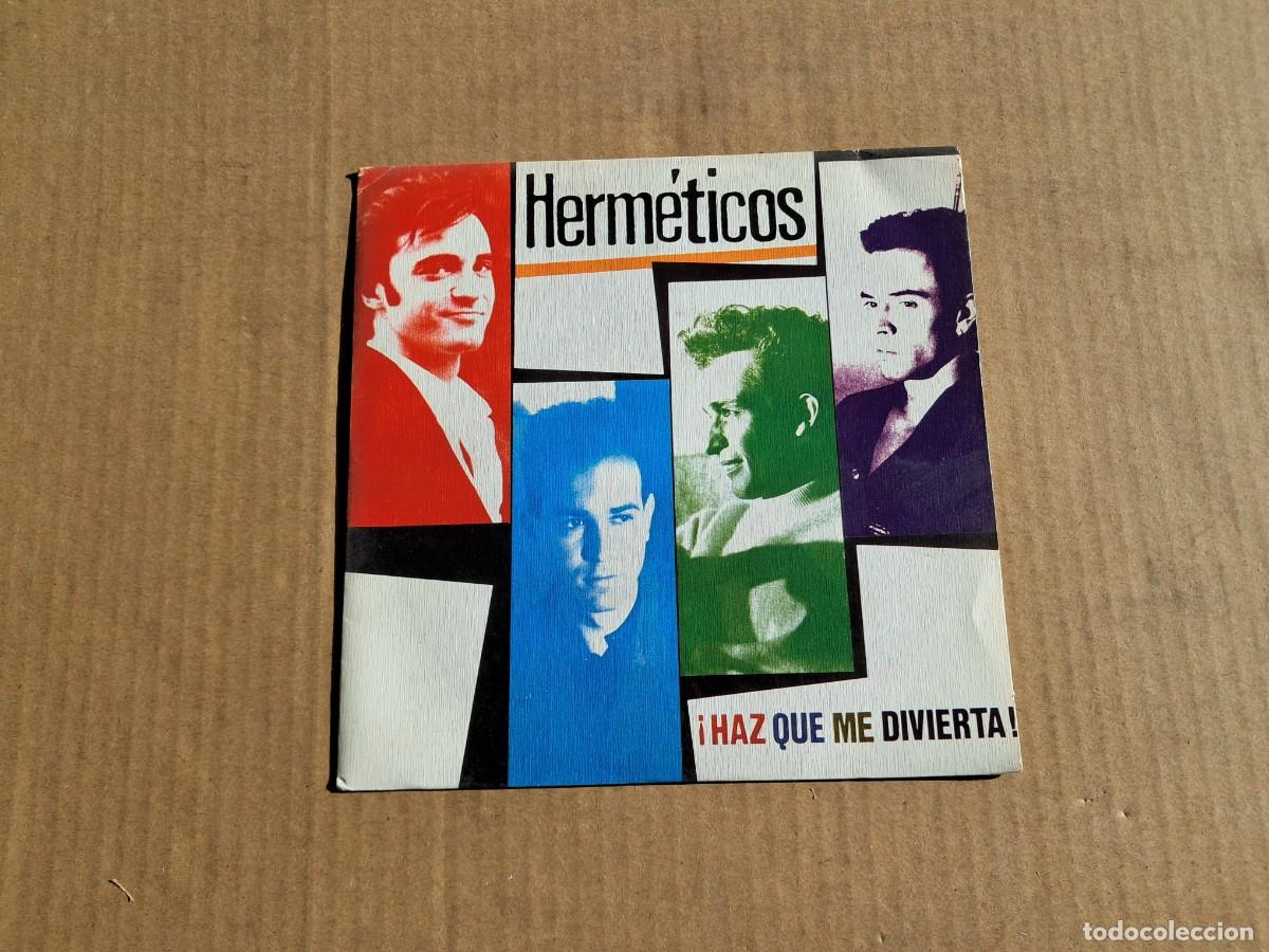 Discos de vinilo: HERMETICOS - HAZ QUE ME DIVIERTA SINGLE 1990 - Foto 1