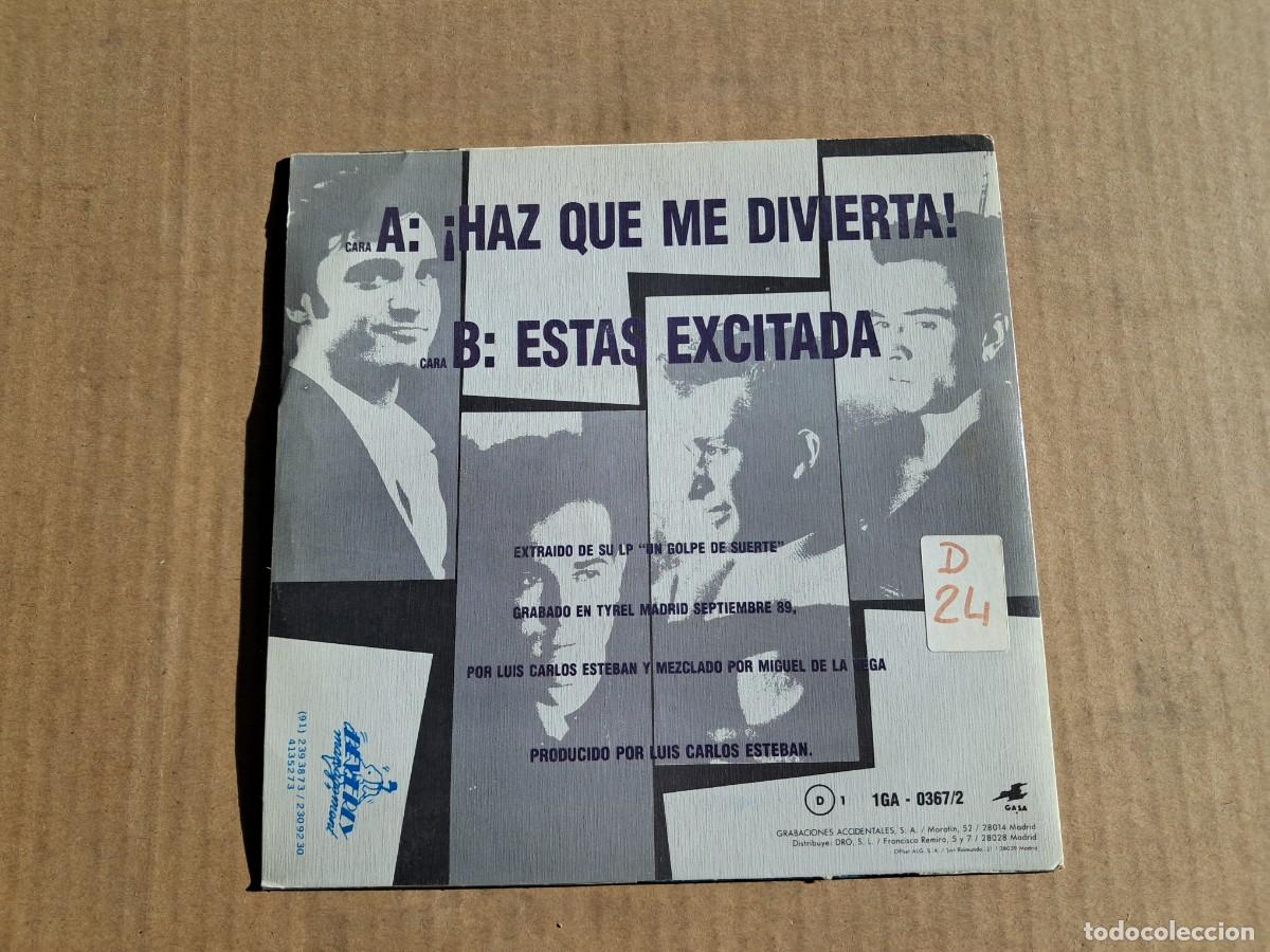 Discos de vinilo: HERMETICOS - HAZ QUE ME DIVIERTA SINGLE 1990 - Foto 3