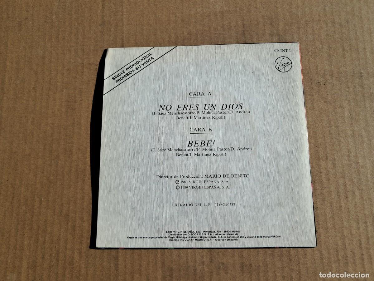 Discos de vinilo: EL INTERIOR - NO ERES UN DIOS SINGLE 1989 - Foto 3