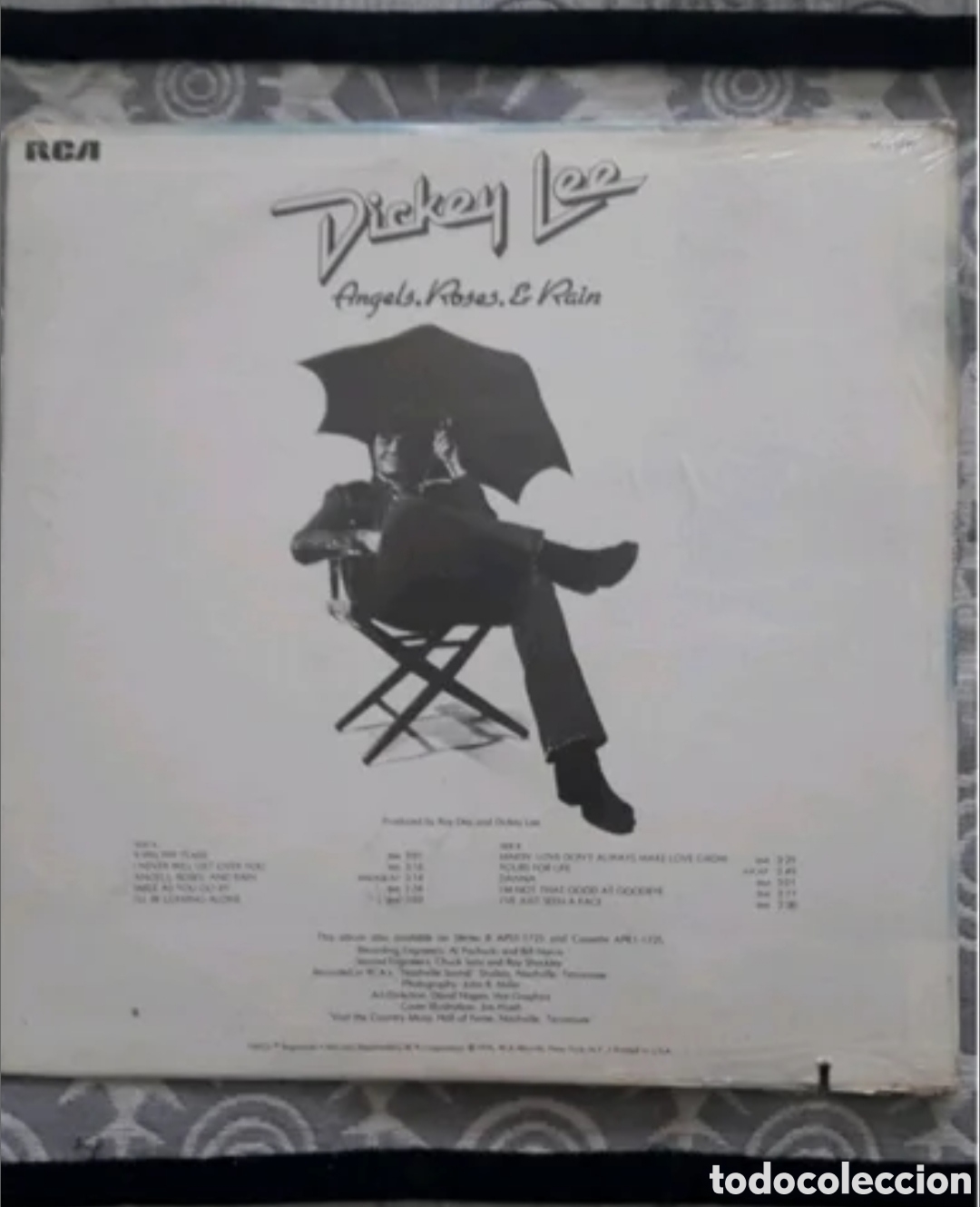 Discos de vinilo: Lp Dickey Lee. Angels, Roses, & Rain (Precintado) - Foto 2