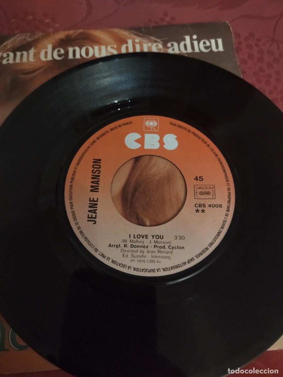 Discos de vinilo: Jeane Manson - Avant de nous dire Adieu - Foto 4