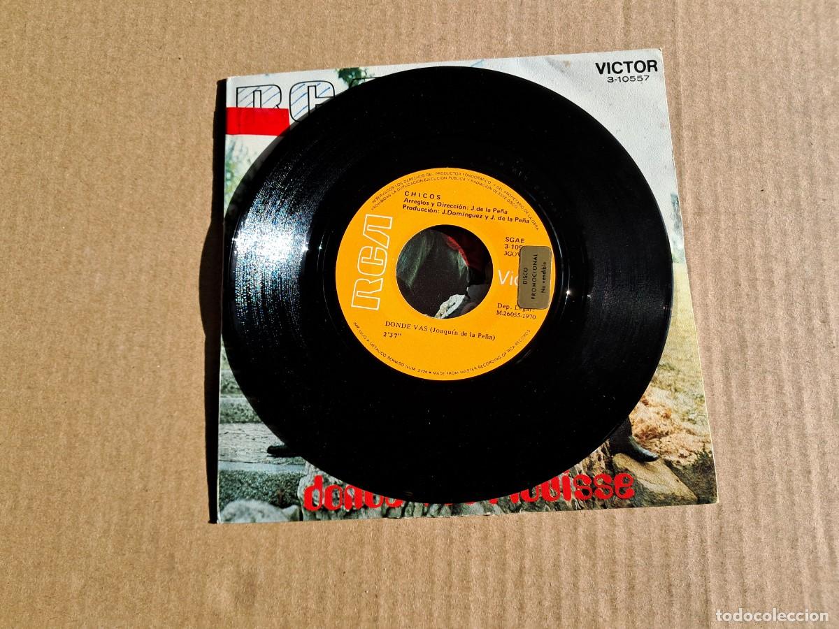 Discos de vinilo: CHICOS - DONDE VAS SINGLE 1970 - Foto 2