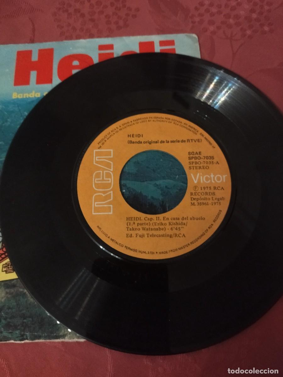 Discos de vinilo: HEIDI. BANDA ORIGINAL DE LA SERIE DE RTVE. CAPITULO 2. disco cuento. - Foto 3