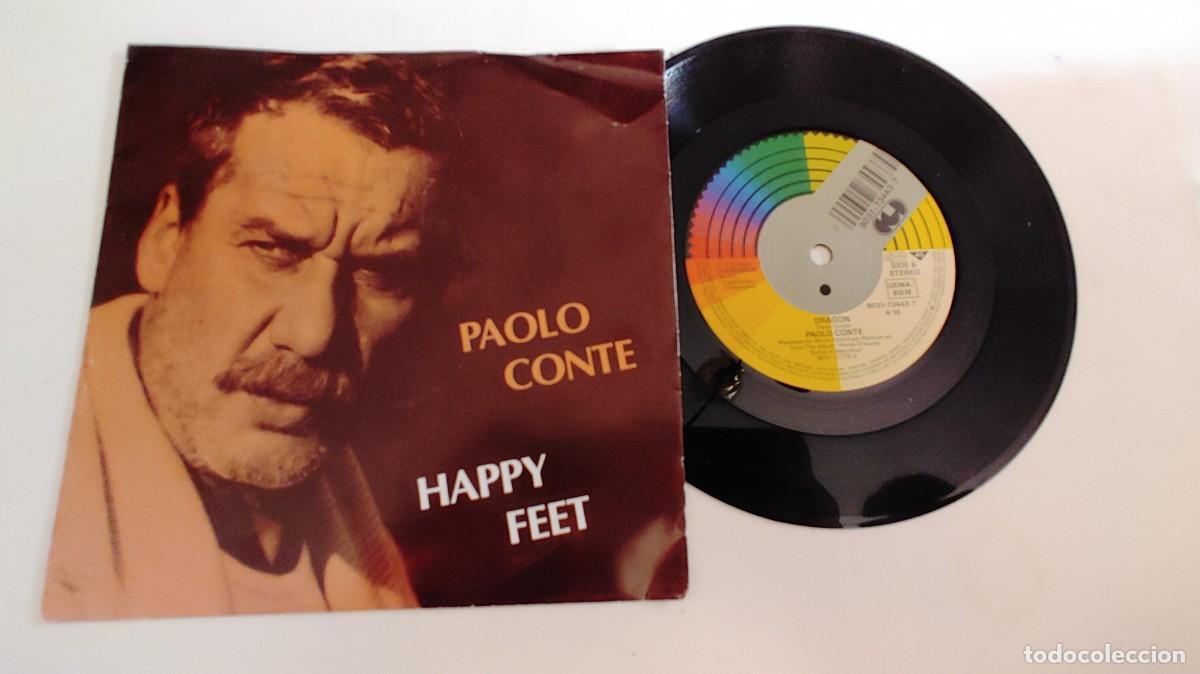 Discos de vinilo: PAOLO CONTE-SINGLE HAPPY FEET - Foto 1