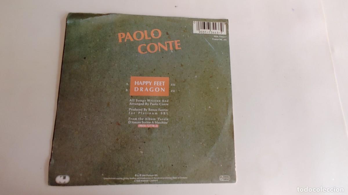 Discos de vinilo: PAOLO CONTE-SINGLE HAPPY FEET - Foto 2