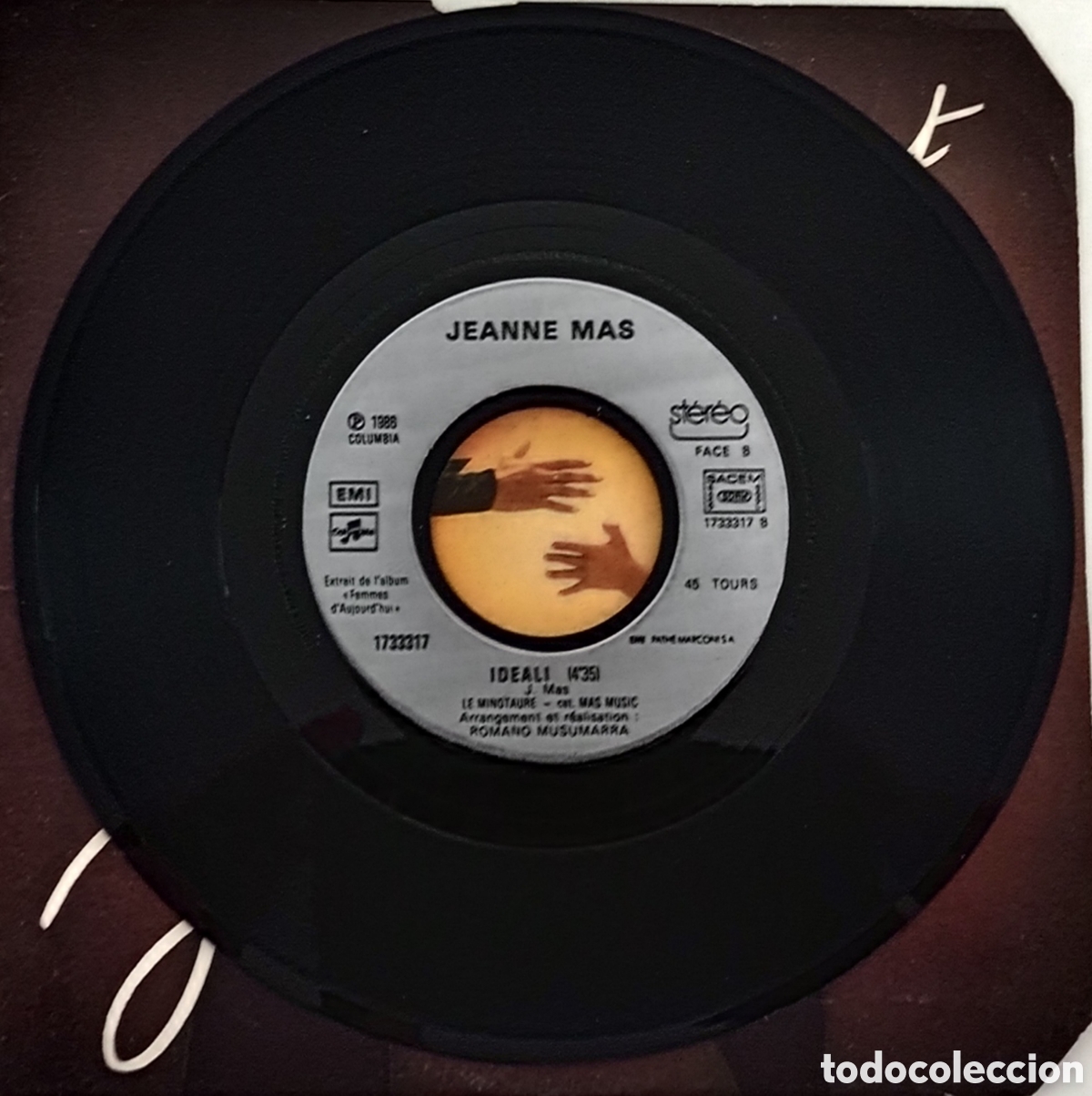 Discos de vinilo: JEANNE MAS - Lenfant (1986) single vinilo 7&rdquo; - Foto 6