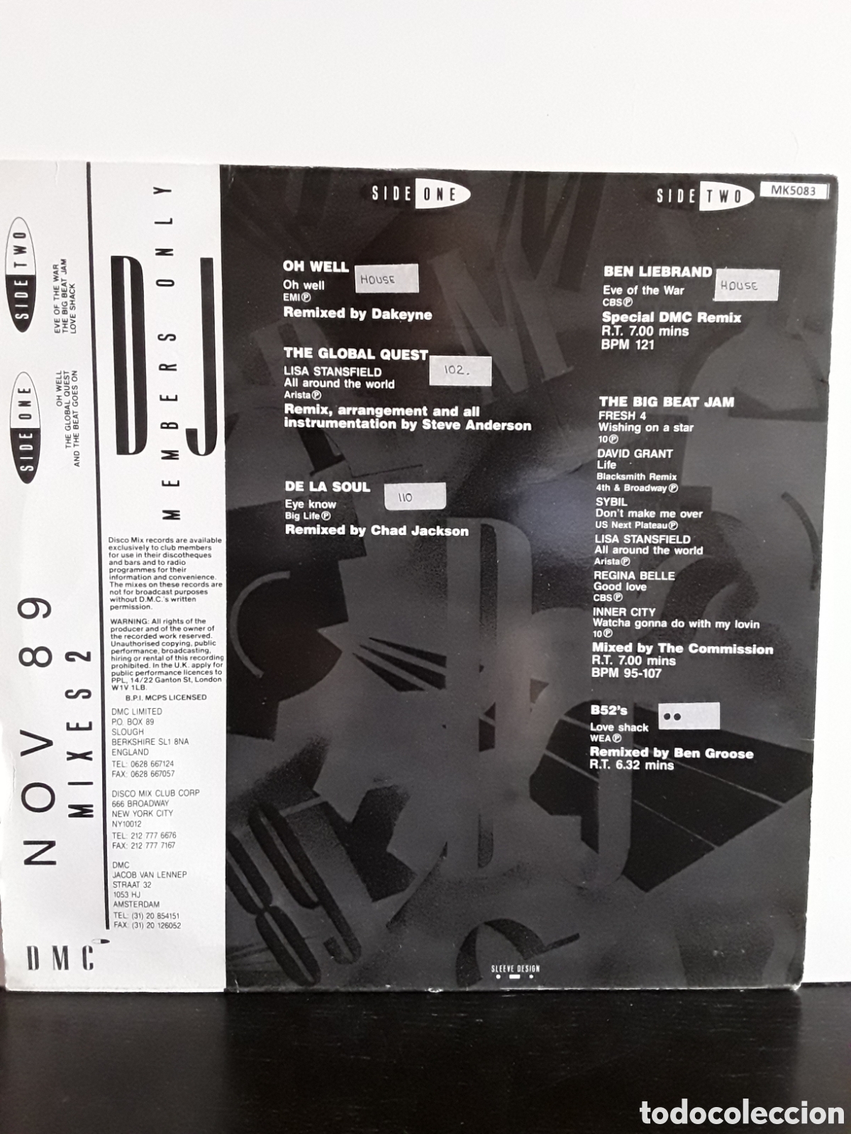 Discos de vinilo: November 89 - Mixes 2 - Foto 2