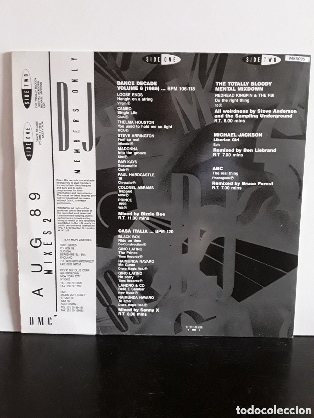 Discos de vinilo: August 89 - Mixes 2 HOUSE - Foto 2