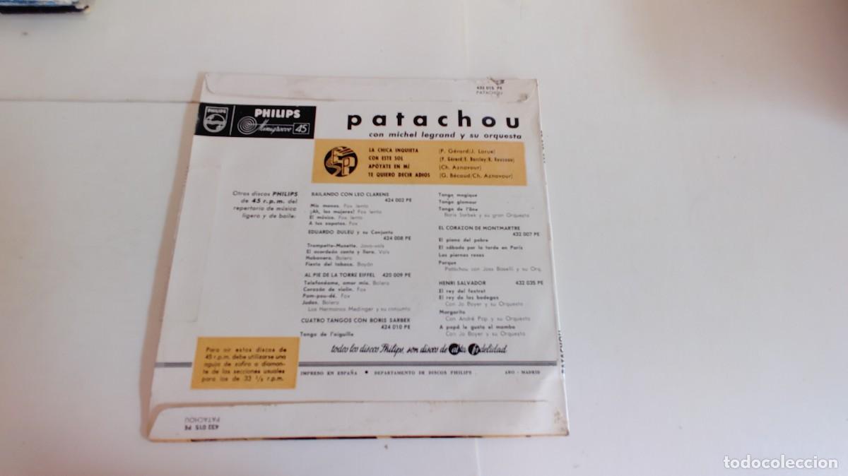 Discos de vinilo: PATACHOU-EP LA CHICA INQUIETA +3 - Foto 2