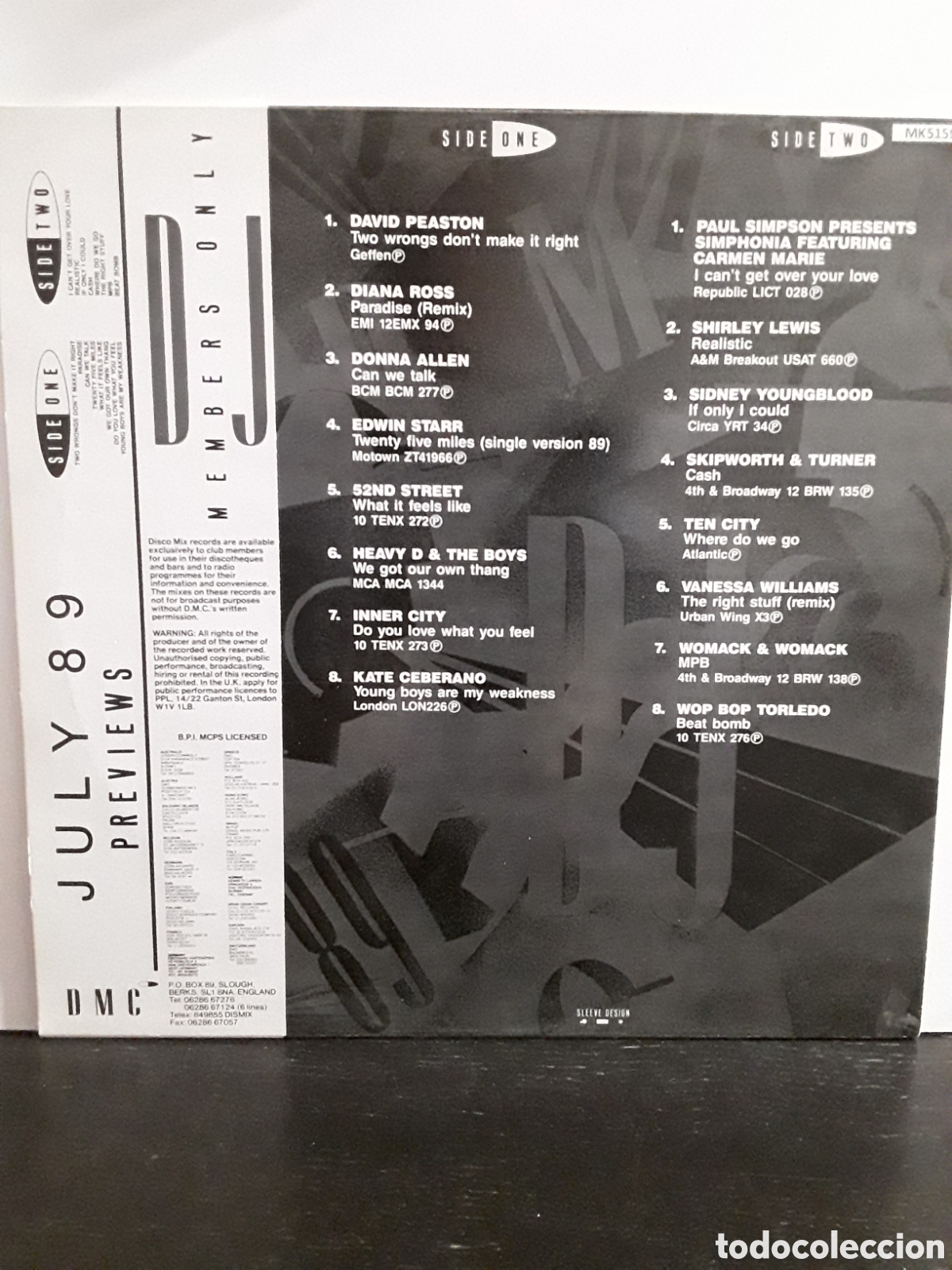 Discos de vinilo: July 89 - Previews SOUL - Foto 2