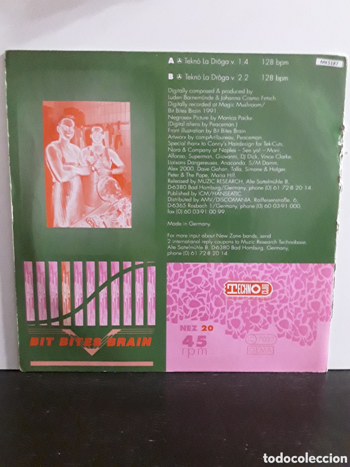 Discos de vinilo: Negrosex &lrm;&ndash; Tekn&oacute; La Dr&ocirc;ga - Foto 2