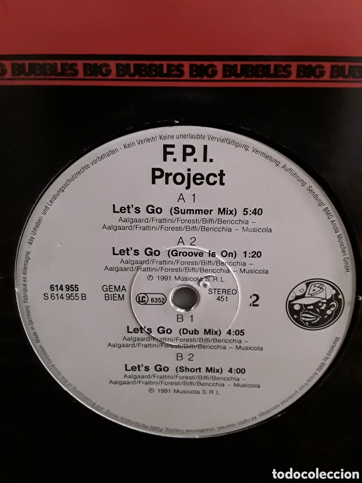Discos de vinilo: F.P.I. Project &lrm;&ndash; Lets Go - Foto 2