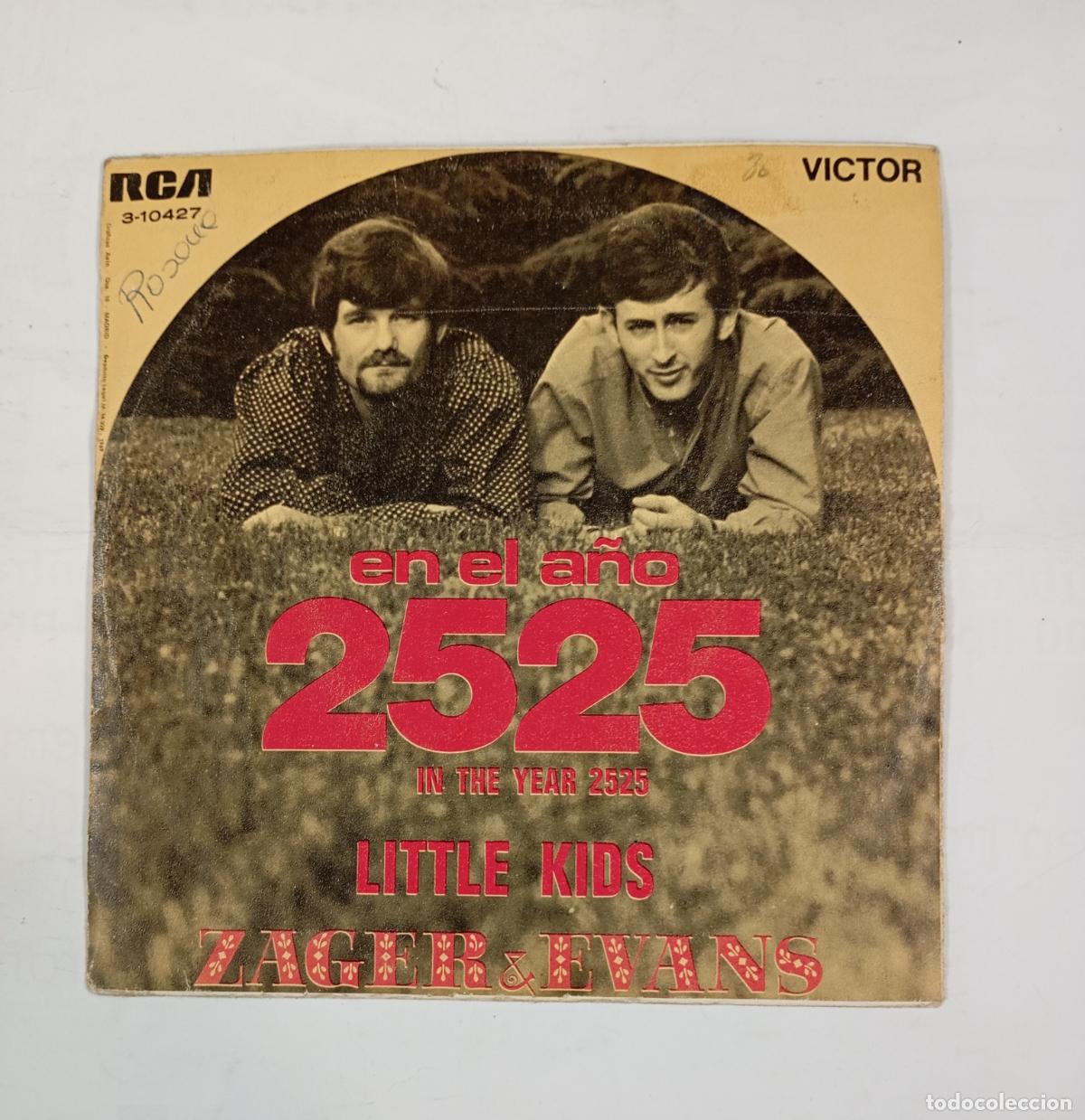 Discos de vinilo: ZAGER & EVANS. EN EL A&Ntilde;O 2525. SINGLE. TDKDS24D - Foto 2