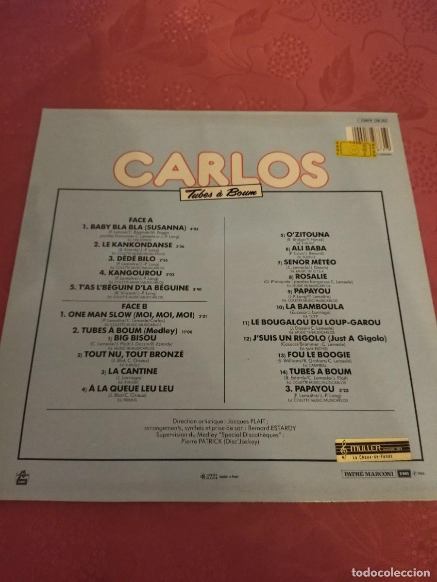 Discos de vinilo: Carlos (3) &ndash; Tubes A Boum - Foto 2