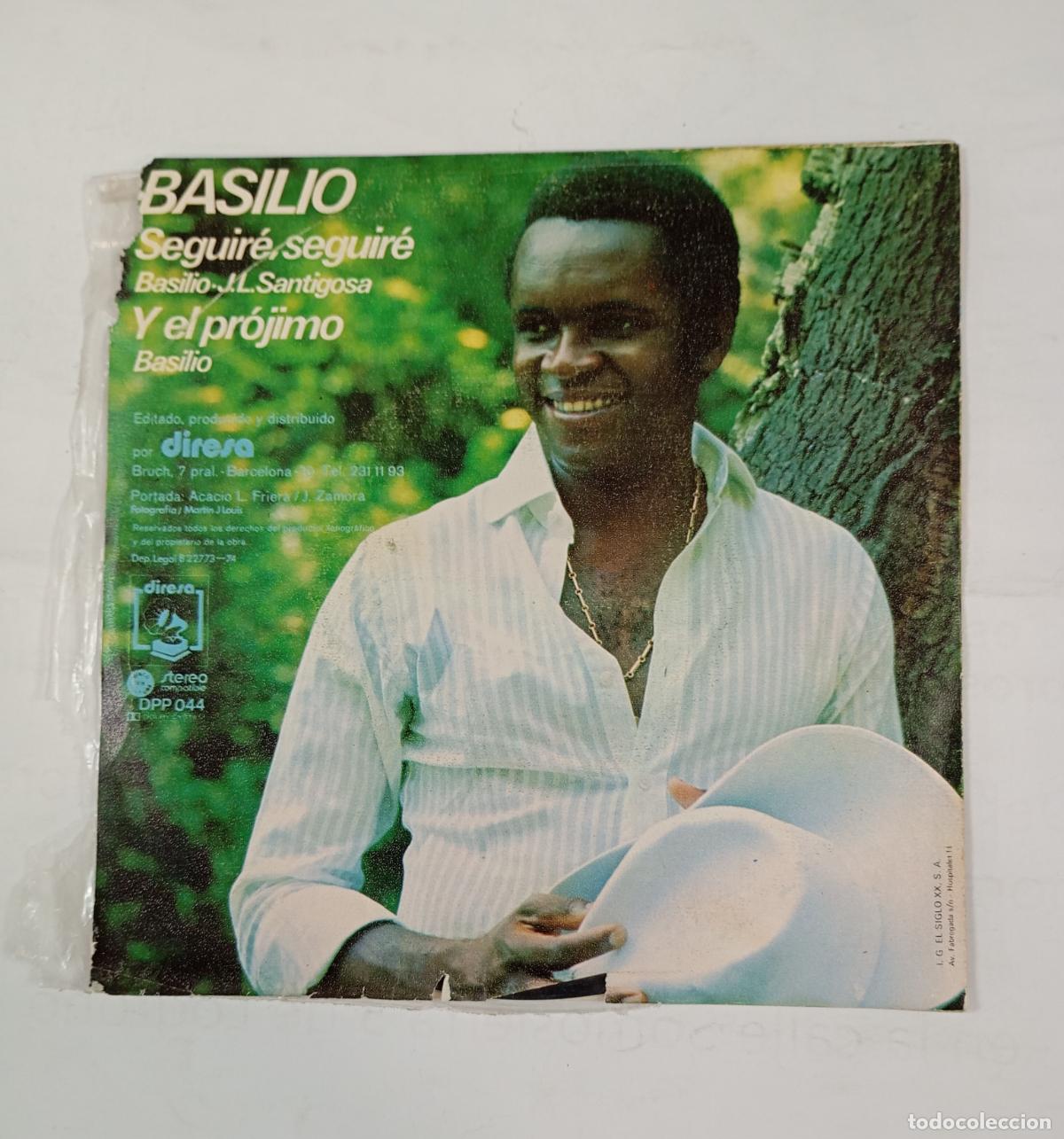 Discos de vinilo: Basilio - Seguir&eacute;, Seguir&eacute; - Single. TDKDS24G - Foto 2