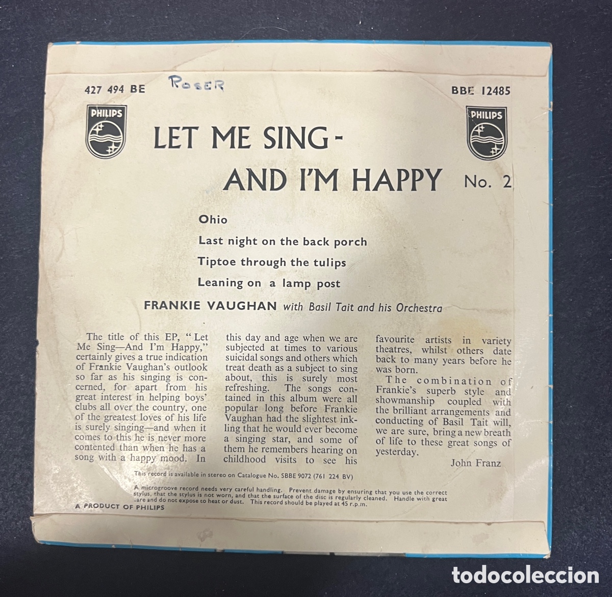 Discos de vinilo: Let me sing and i&rsquo;m happy - Foto 2