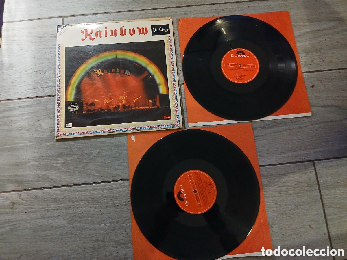 Discos de vinilo: RAINBOW - ON STAGE - SPAIN - POLYDOR - REF 2676142 - LM - - Foto 1