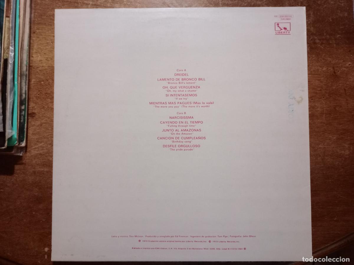 Discos de vinilo: Don McLean - Don McLean - Foto 2