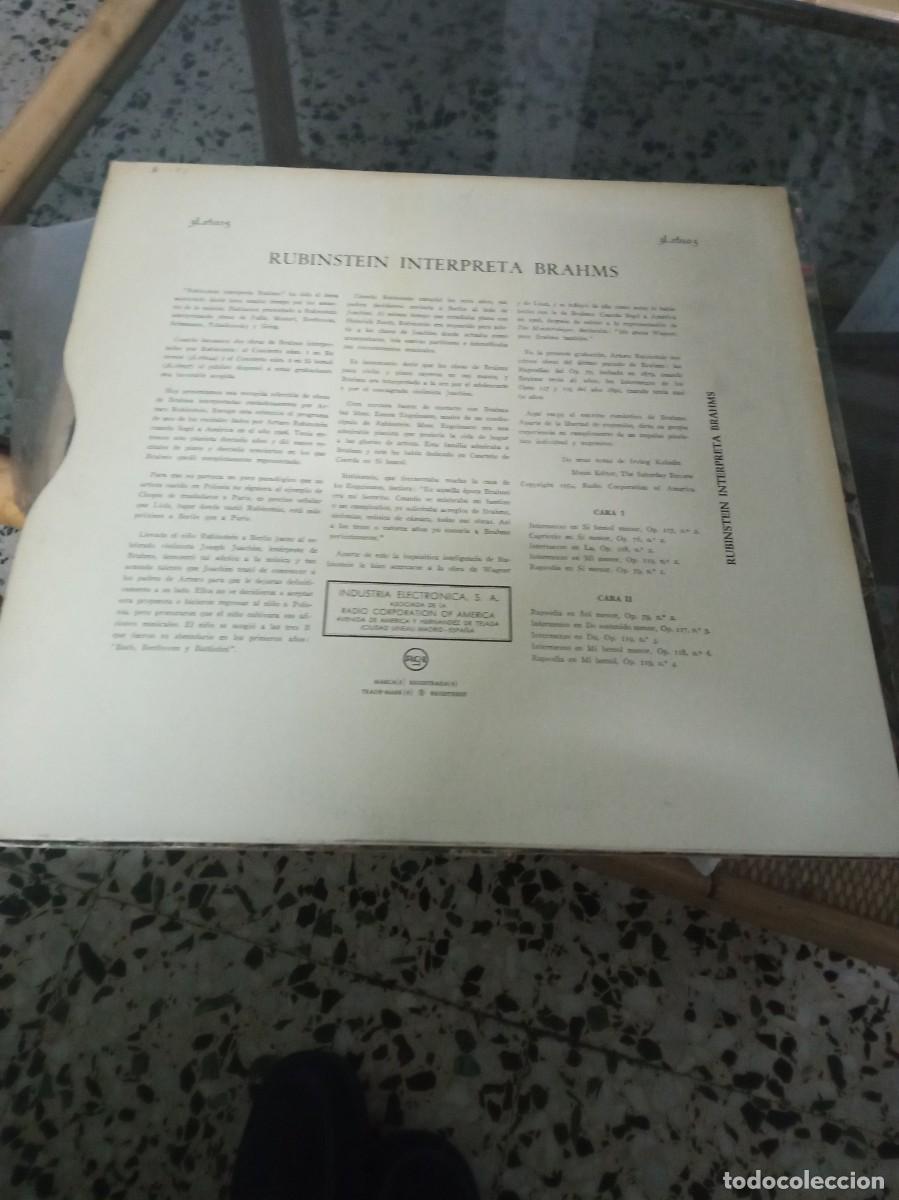 Discos de vinilo: Rubinstein interpreta Brahms - Foto 2