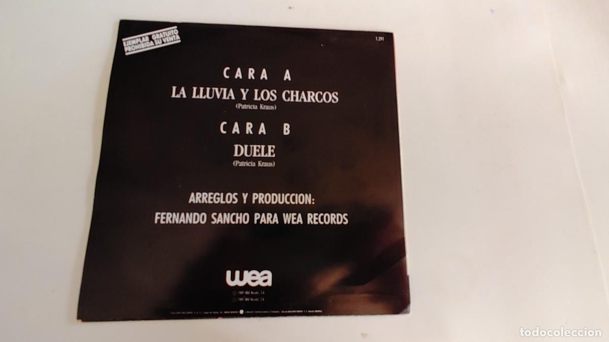 Discos de vinilo: PATRICIA-SINGLE LA LLUVIA Y LOS CHARCOS - Foto 2