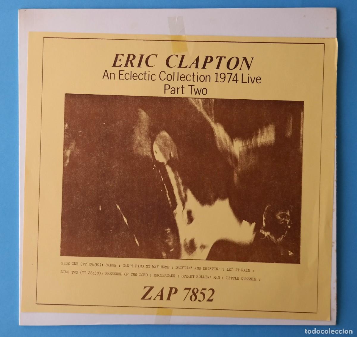 Discos de vinilo: Eric Clapton - An Eclectic Collection 1974 Live Part Two - Foto 1