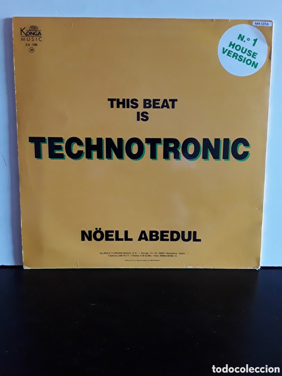 Discos de vinilo: N&ouml;ell Abedul &lrm;&ndash; This Beat Is Technotronic - Foto 2