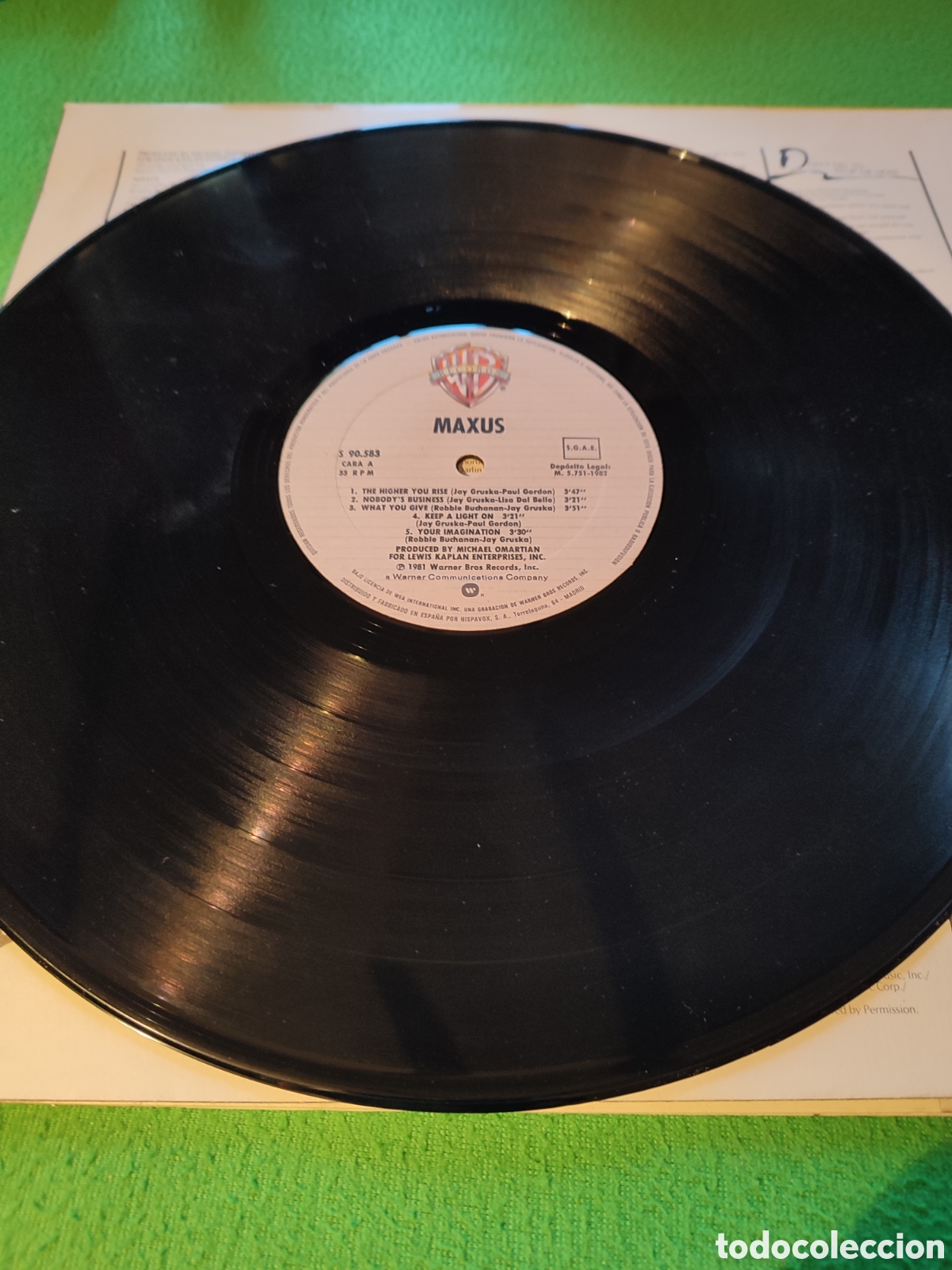 Discos de vinilo: Maxus - Maxus vinilo Lp edici&oacute;n 1982 - Foto 3
