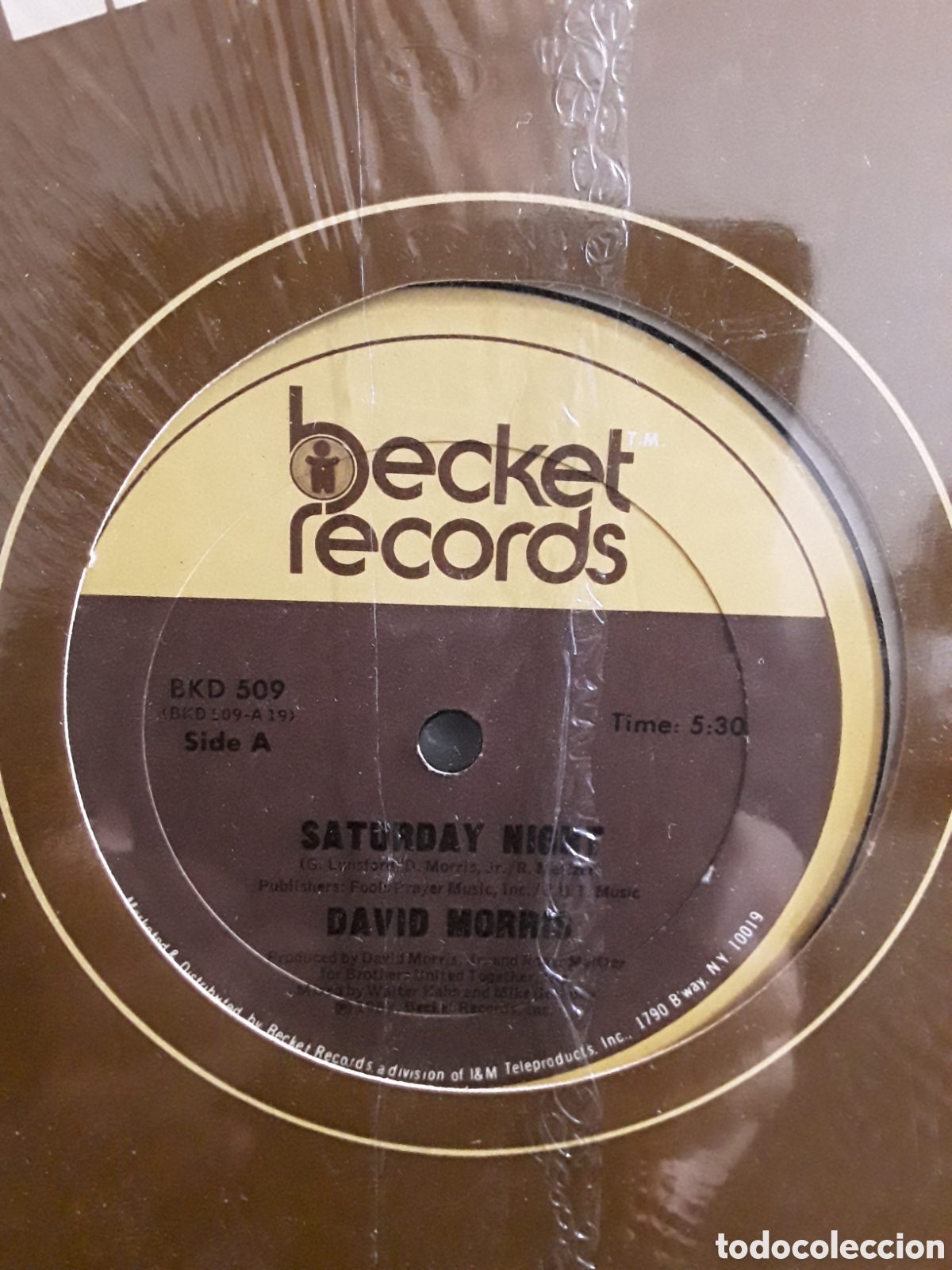 Discos de vinilo: David Morris &lrm;&ndash; Saturday Night - Foto 4