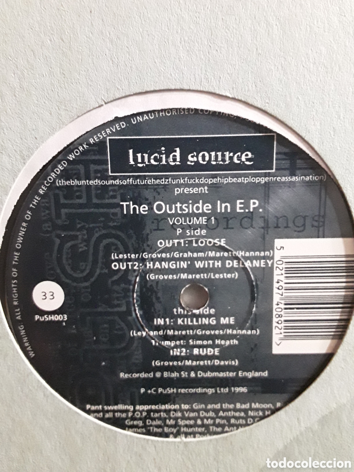 Discos de vinilo: Lucid Source &lrm;&ndash; The Outside In E.P. (Volume 1) - Foto 1