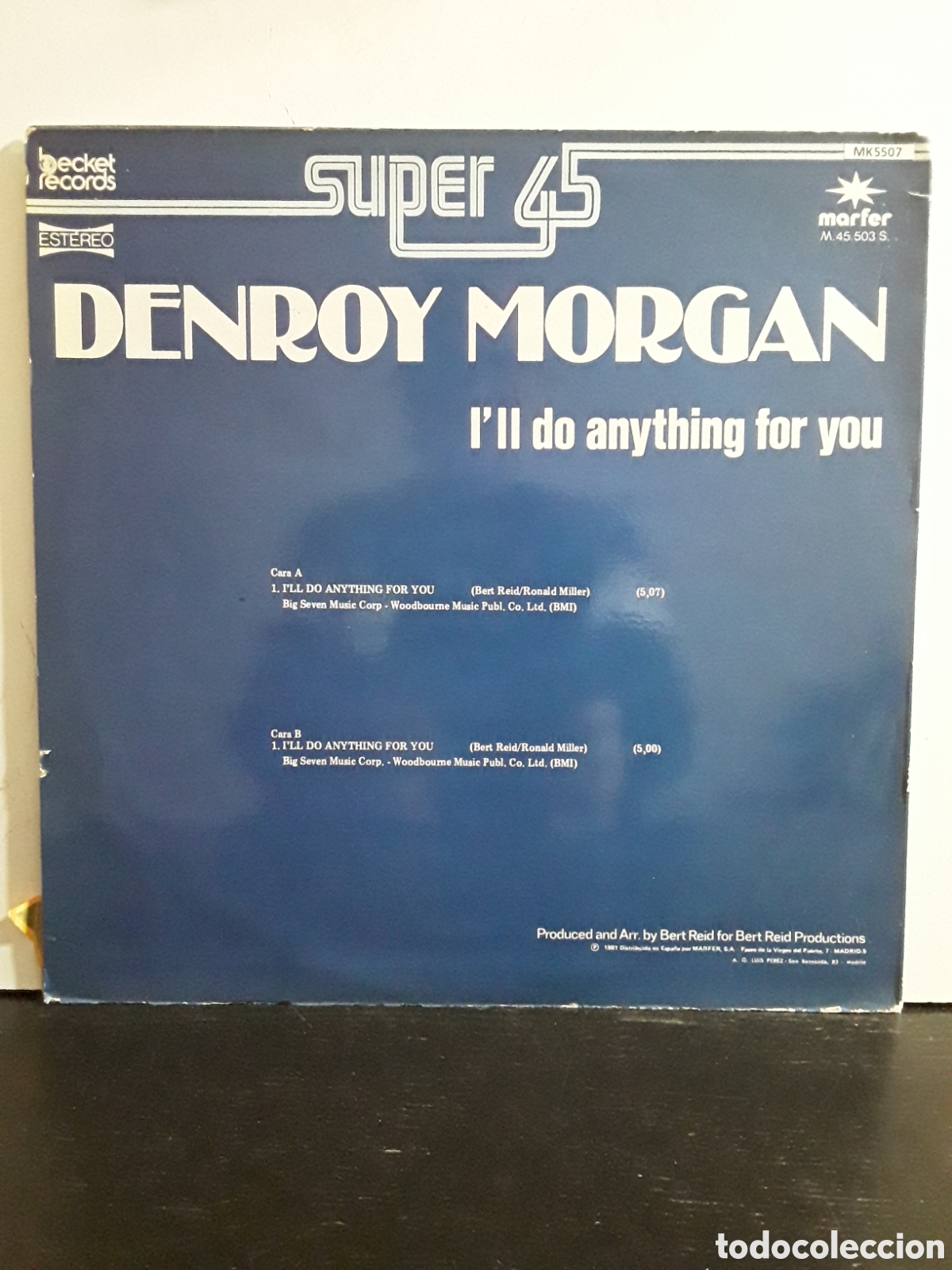 Discos de vinilo: Denroy Morgan &lrm;&ndash; Ill Do Anything For You - Foto 2