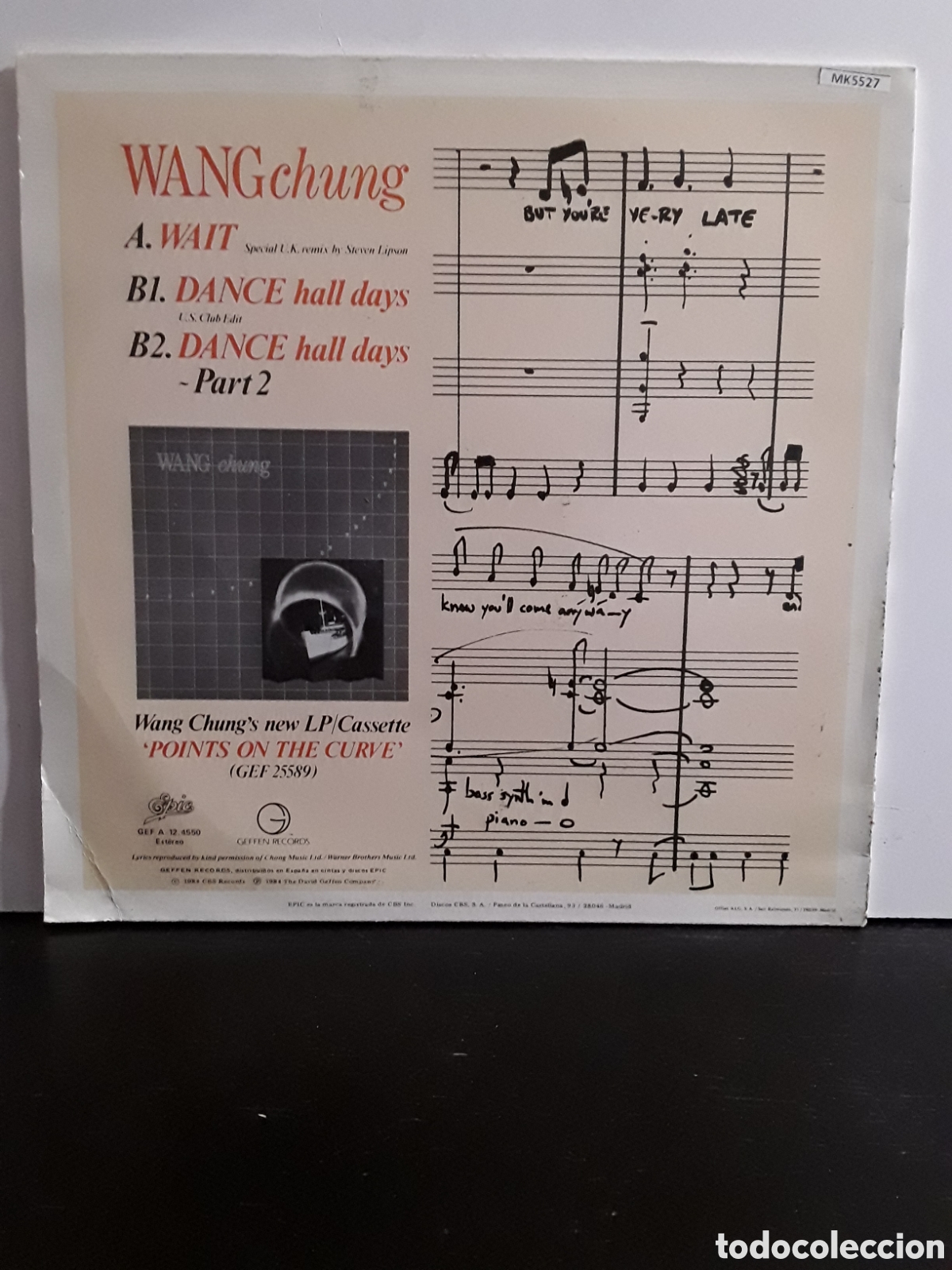 Discos de vinilo: WANGchung &lrm;&ndash; Wait (Remix) - Foto 2