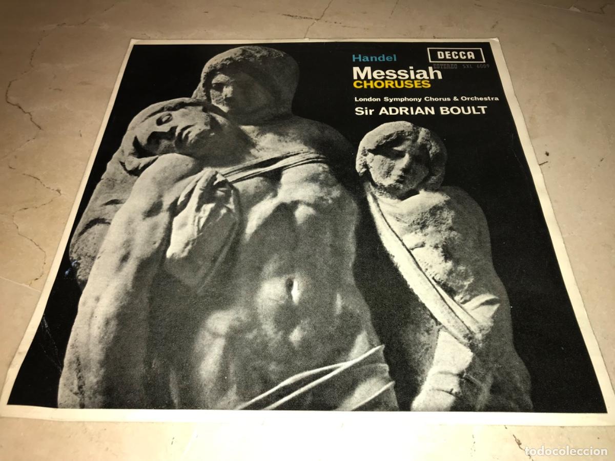 Dischi in vinile: HANDEL-MESSIAH CHORUSES-ANDRIAN BOULT & LONDON SYMPHOBNY CHORUS-ORIGINAL ESPA&Ntilde;OL 1963