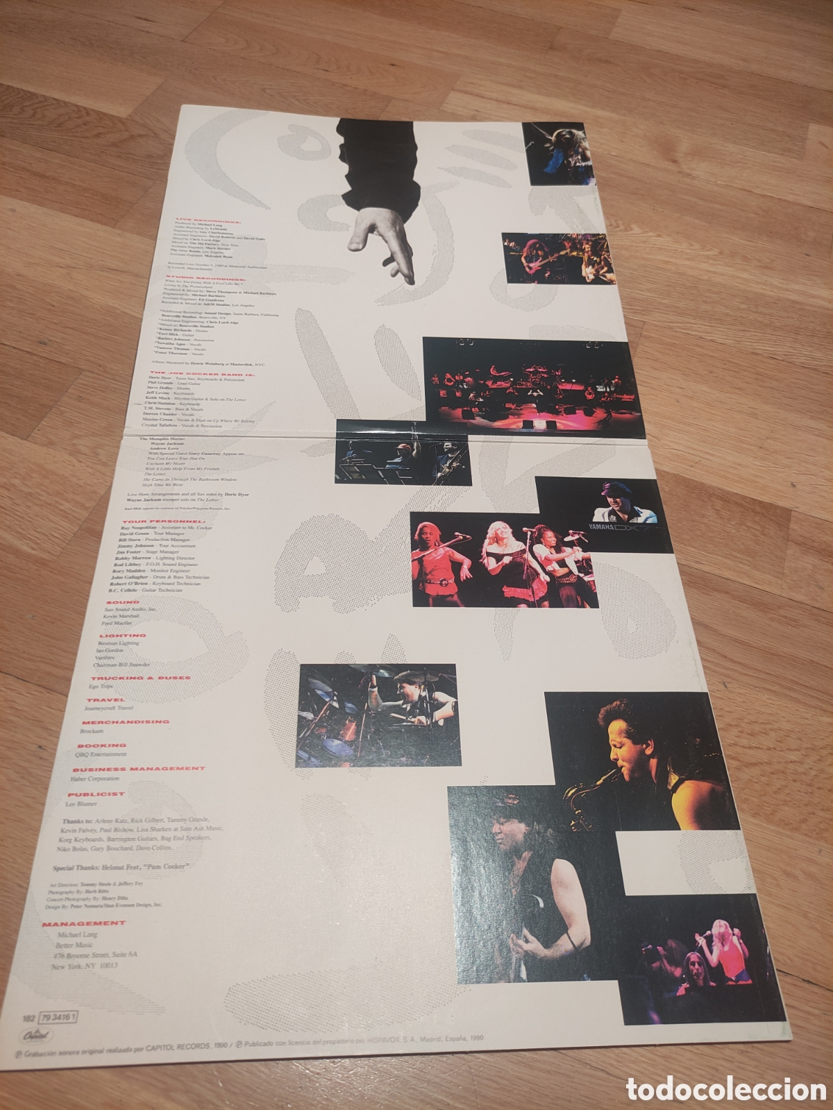 Discos de vinilo: Joe Cocker LIVE doble &aacute;lbum SPAIN GATEFOLD - Foto 2