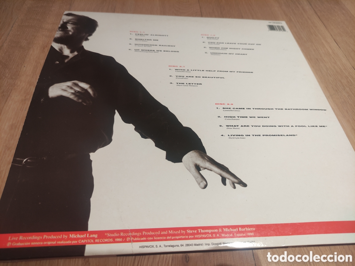 Discos de vinilo: Joe Cocker LIVE doble &aacute;lbum SPAIN GATEFOLD - Foto 3