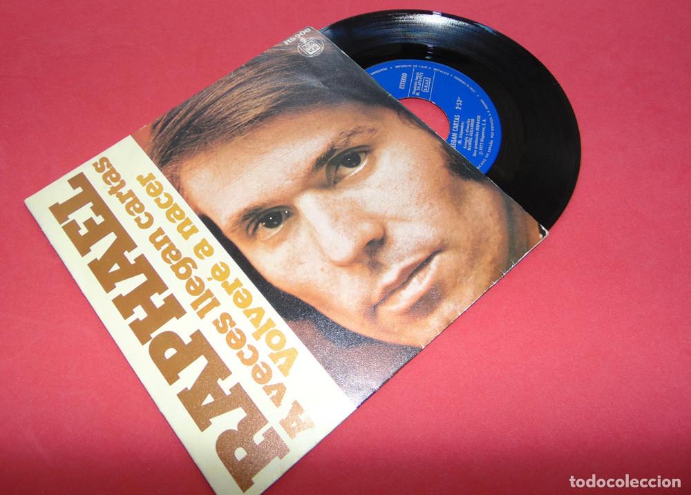 Discos de vinilo: RAPHAEL - A VECES LLEGAN CARTAS - SINGLE DE 1972 - Foto 3