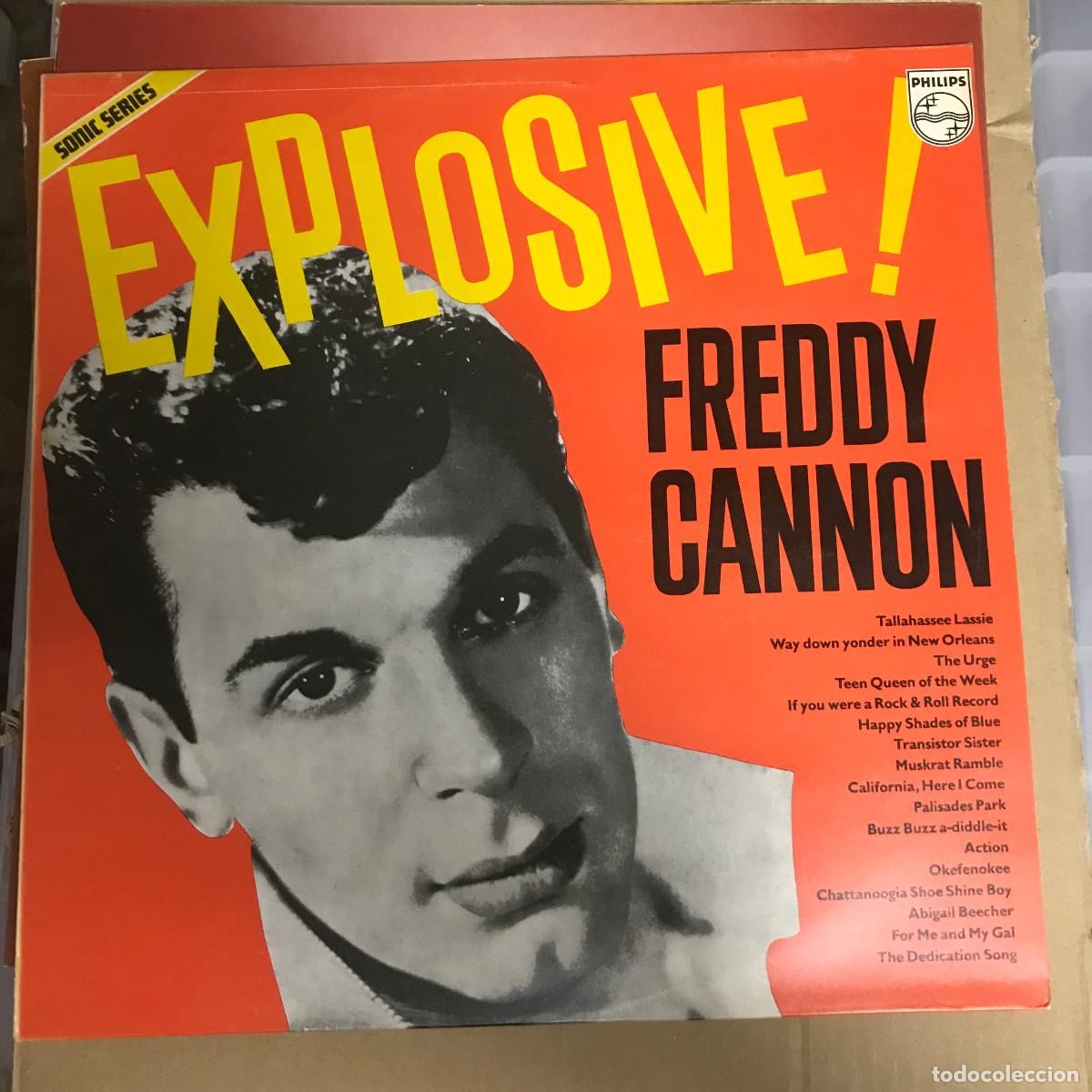 Discos de vinilo: FREDDY CANNON - EXPLOSIVE! - LP PHILIPS UK 1976 - Foto 1