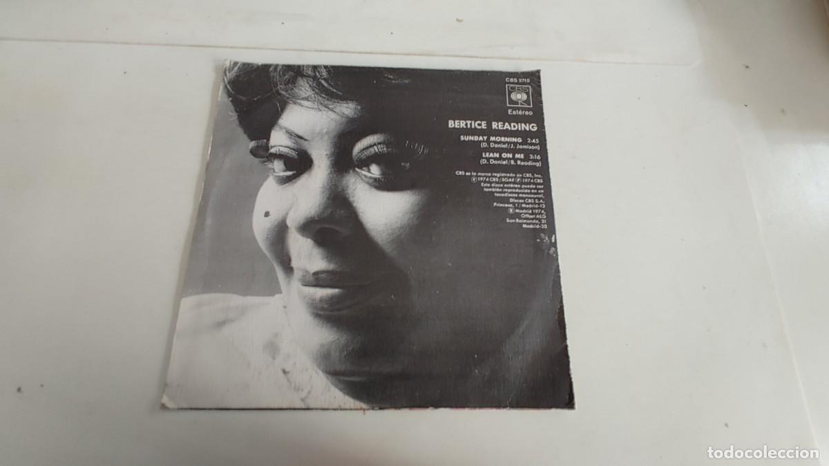 Discos de vinilo: BERTICE READING-SINGLE SUNDAY MORNING - Foto 2