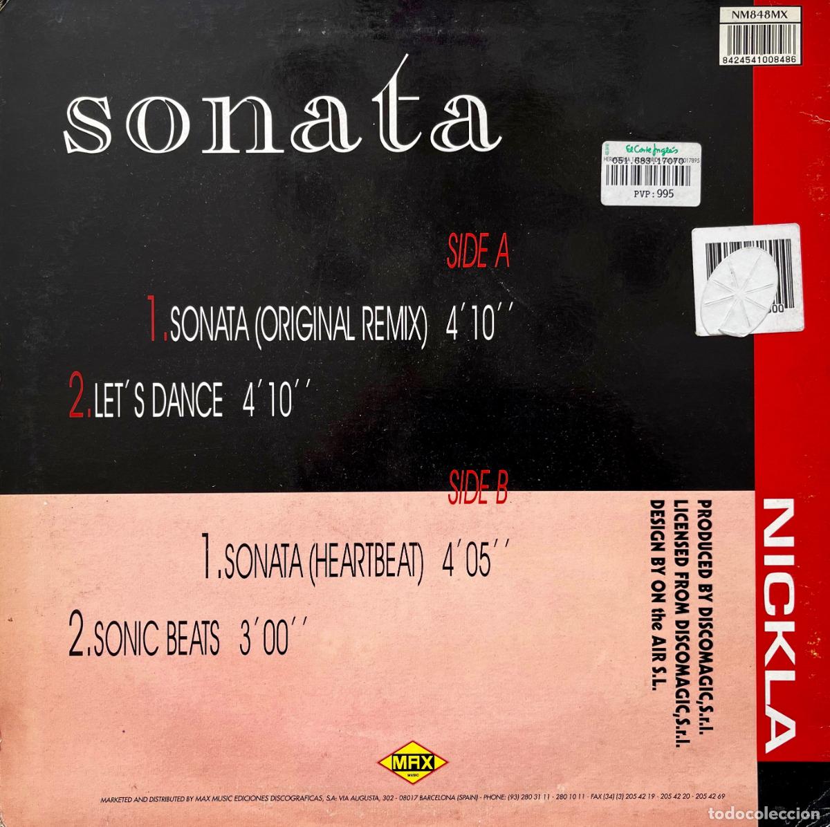 Discos de vinilo: NICKLA. SONATA. MAXISINGLE ESPA&Ntilde;A 4 TEMAS. - Foto 2