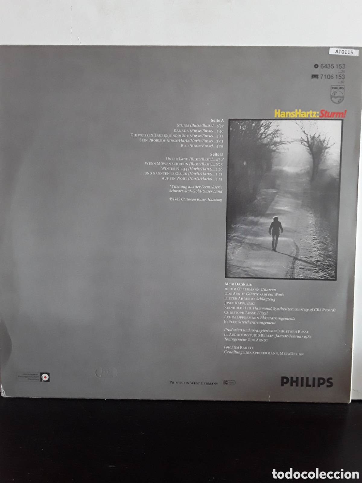 Discos de vinilo: Hans Hartz &lrm;&ndash; Sturm! - Foto 2