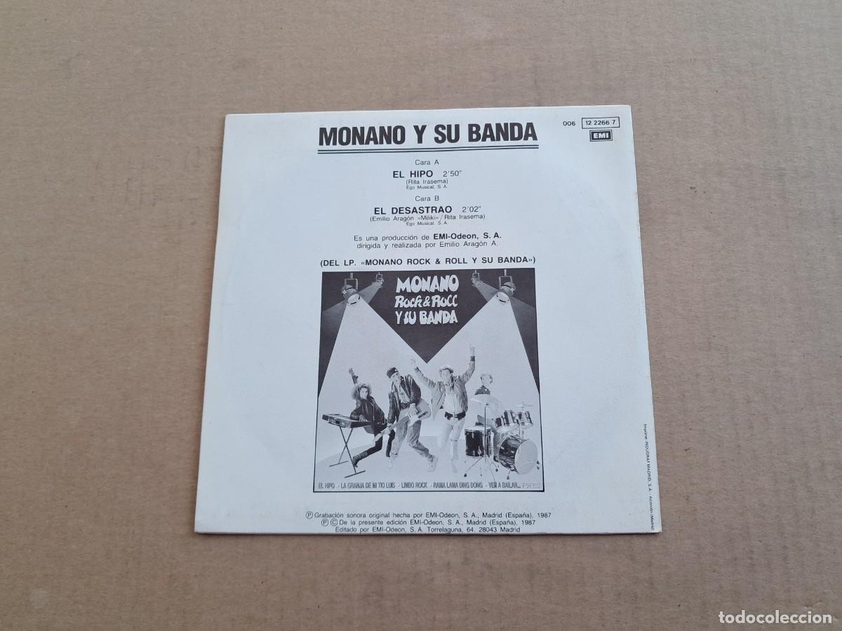Discos de vinilo: MONANO Y SU BANDA - EL HIPO SINGLE 1987 - Foto 3