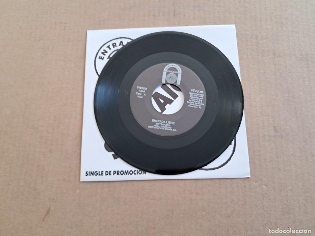 Discos de vinilo: ENTRADA LIBRE - SU TRAICION SINGLE 1989 - Foto 2