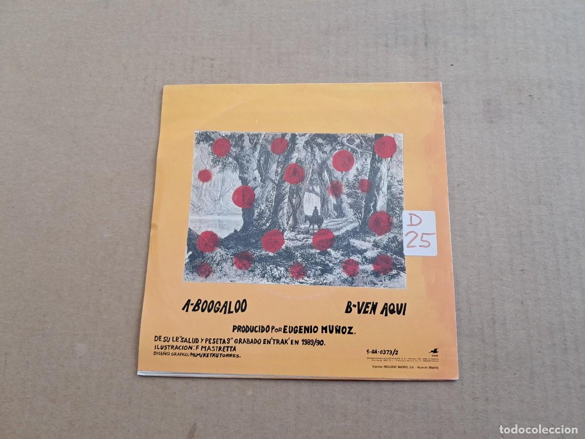 Discos de vinilo: LAS MANOS DE ORLAC - BOOGALOO SINGLE 1990 - Foto 3