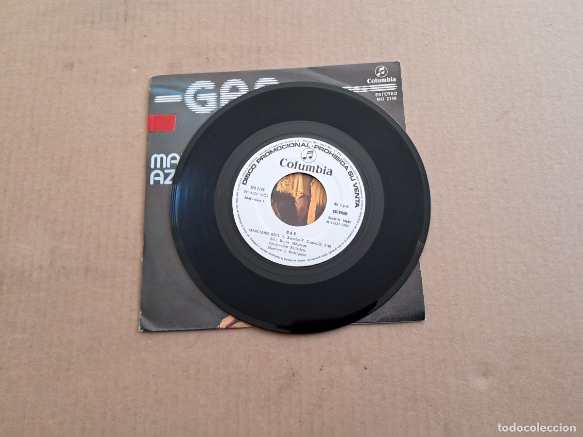 Discos de vinilo: GAS - MARCIANO AZUL SINGLE 1982 - Foto 2