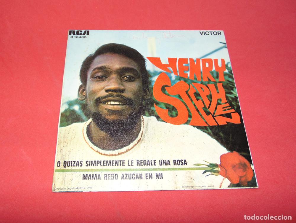 Discos de vinilo: HENRY STEPHEN - O QUIZAS SIMPLEMENTE LE REGALE UNA ROSA - SINGLE 1969 - Foto 3