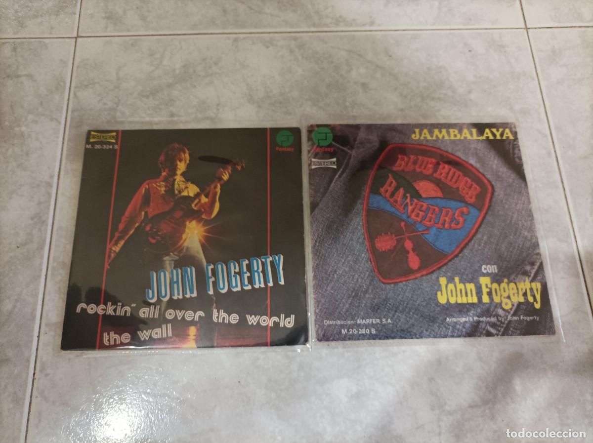 Discos de vinilo: John Fogerty singles - Foto 1